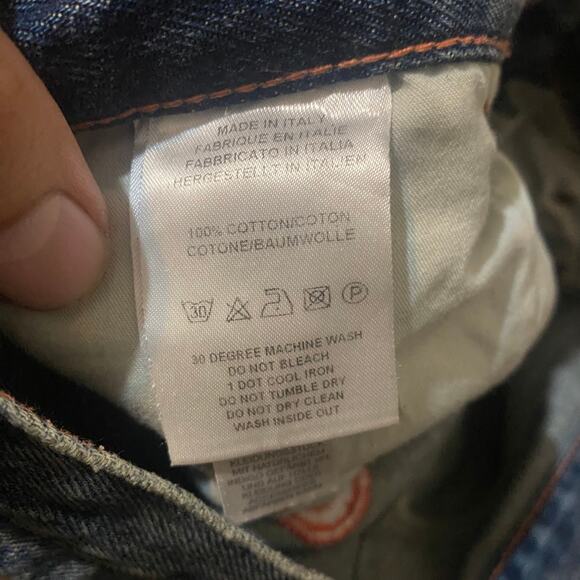 Paul Smith Made in Italy Embroidered Jeans 30 W x 31 L - Picture 6 of 7